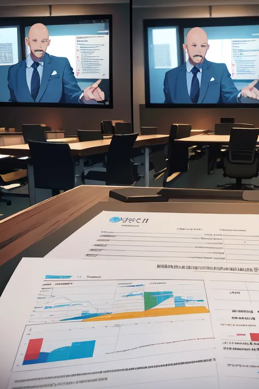 Image in an office doing reconcilation